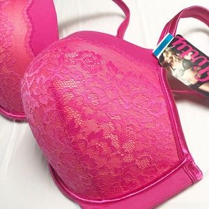 Olga Flirty Deep Plunge Lace Underwire 44DDD